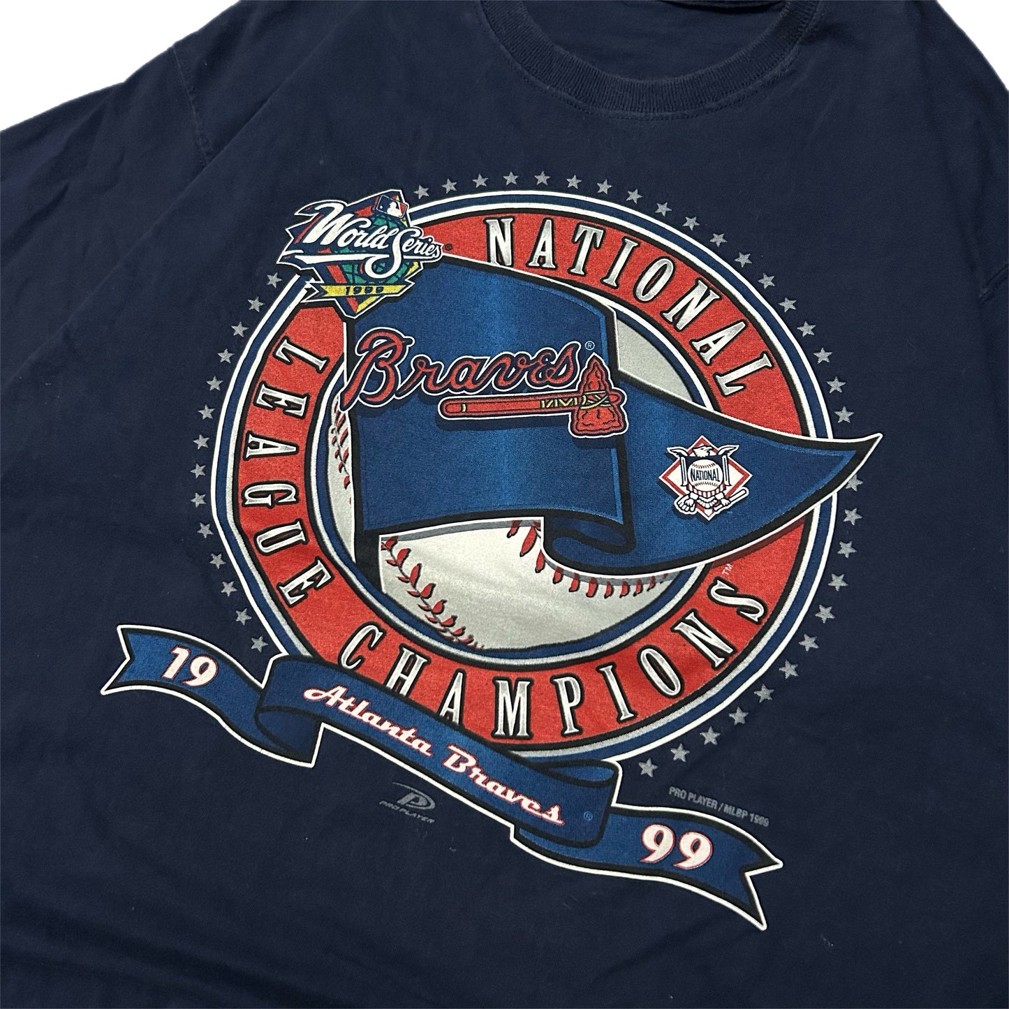 (L) 1999 Atlanta Braves Championship Navy Tee