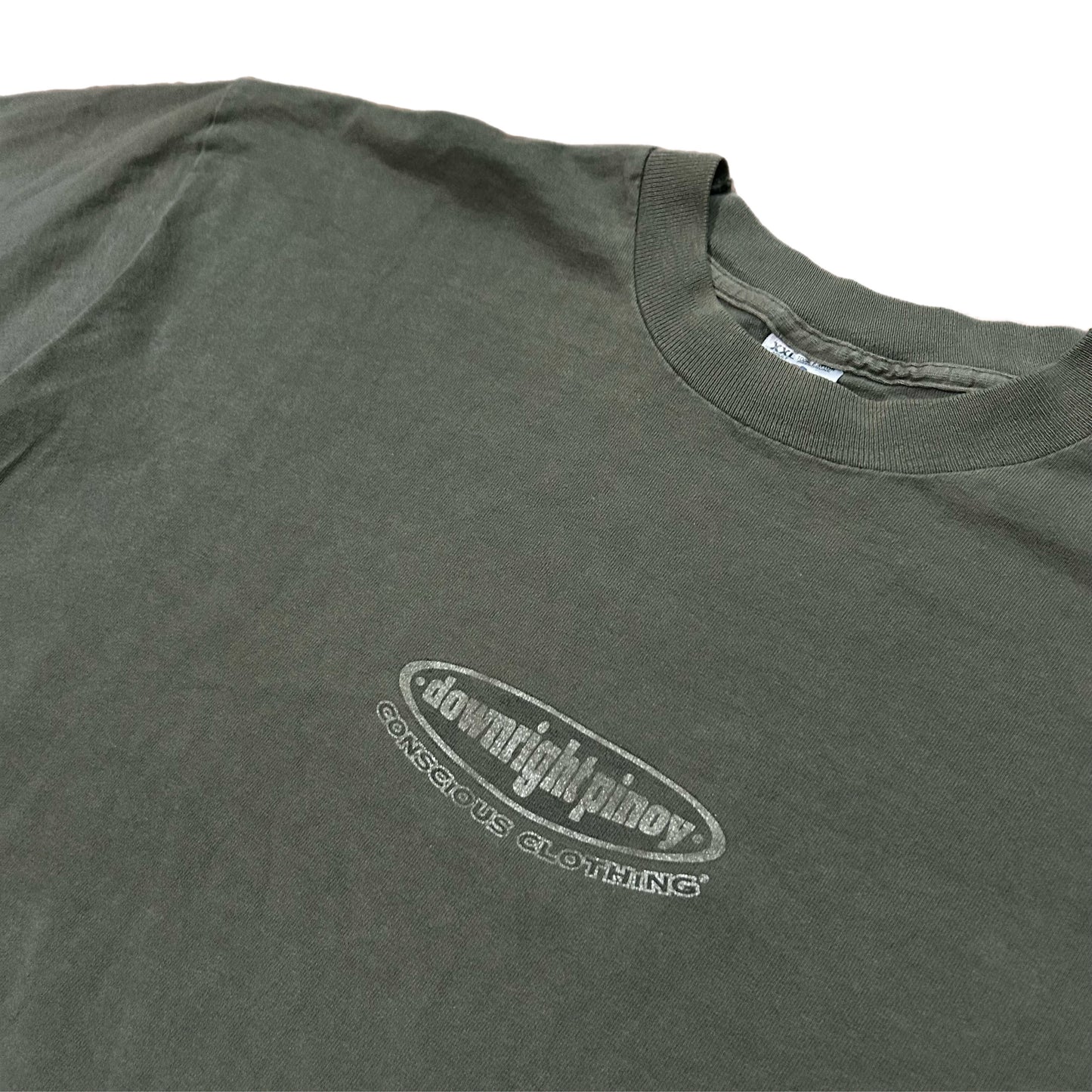 (XXL) 90s Downright Pinoy Olive Tee