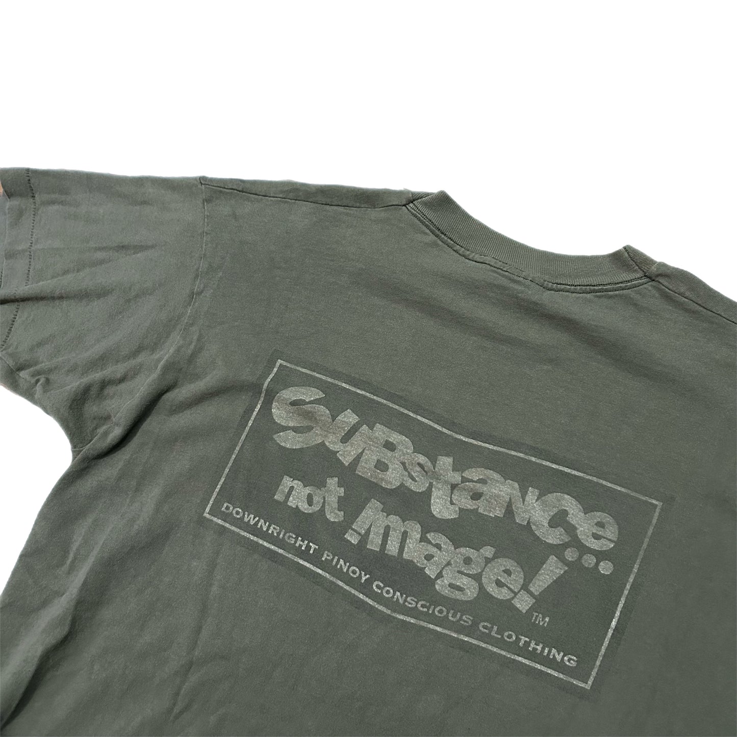 (XXL) 90s Downright Pinoy Olive Tee