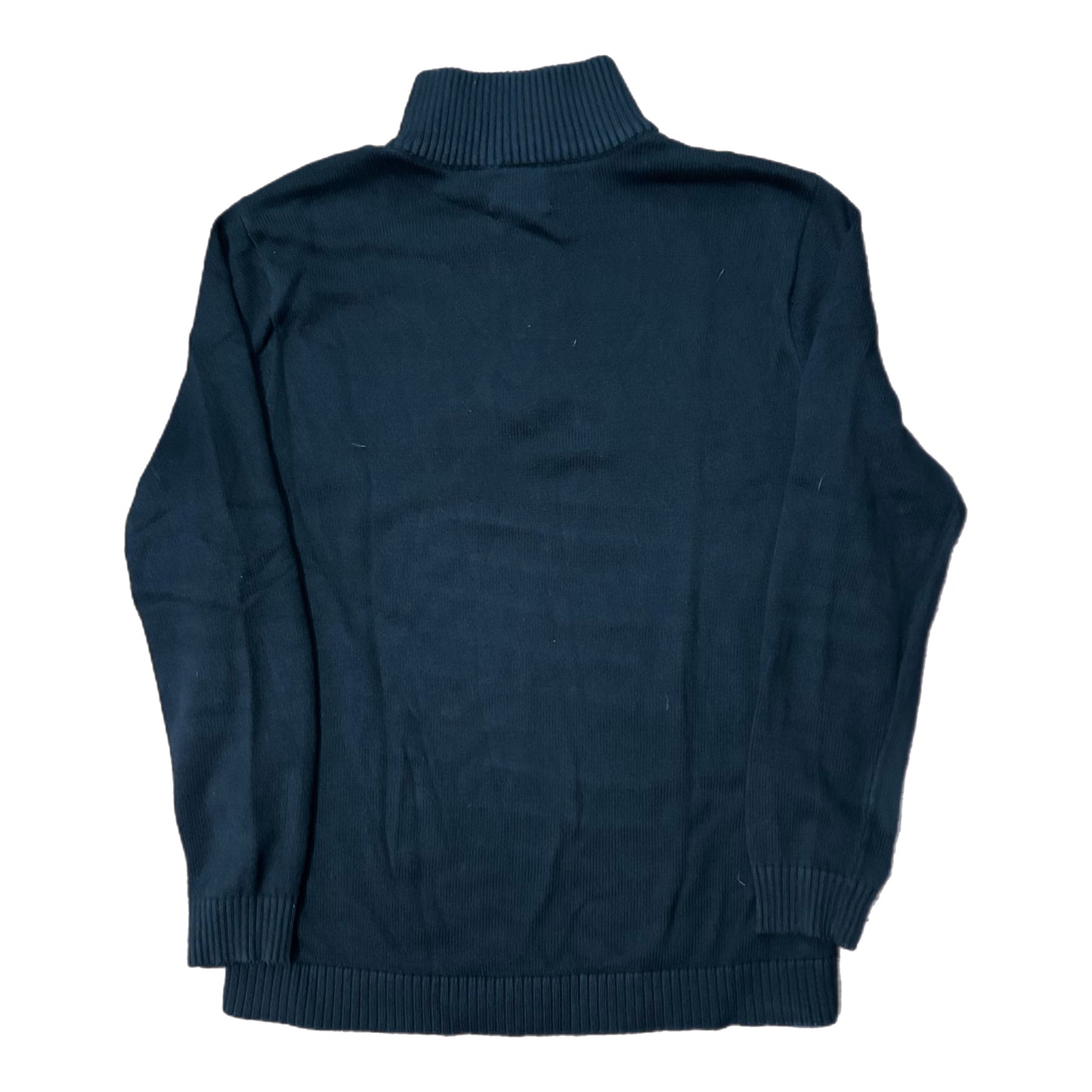 (M) Tesla Black Quarter-Zip Fleece Pullover