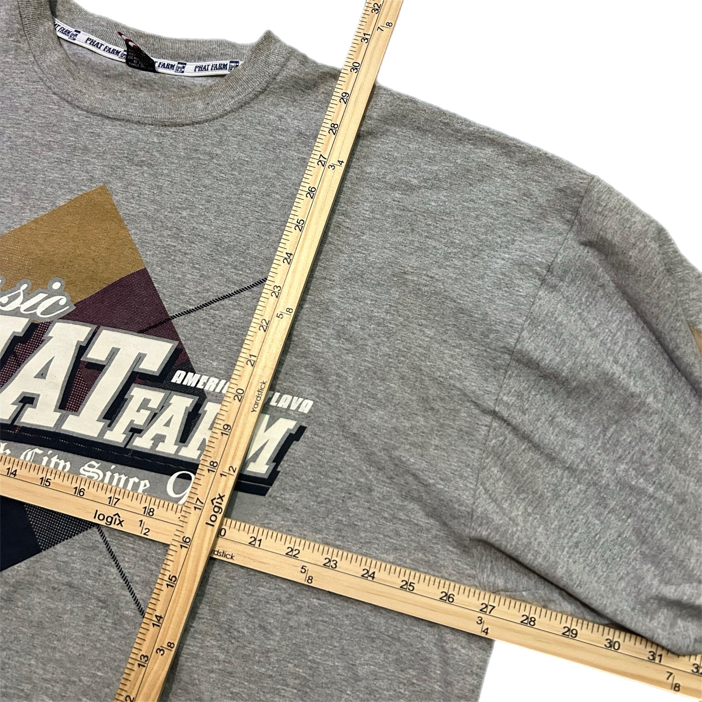 (XXL) Y2K Classic Phat Farm Grey Tee