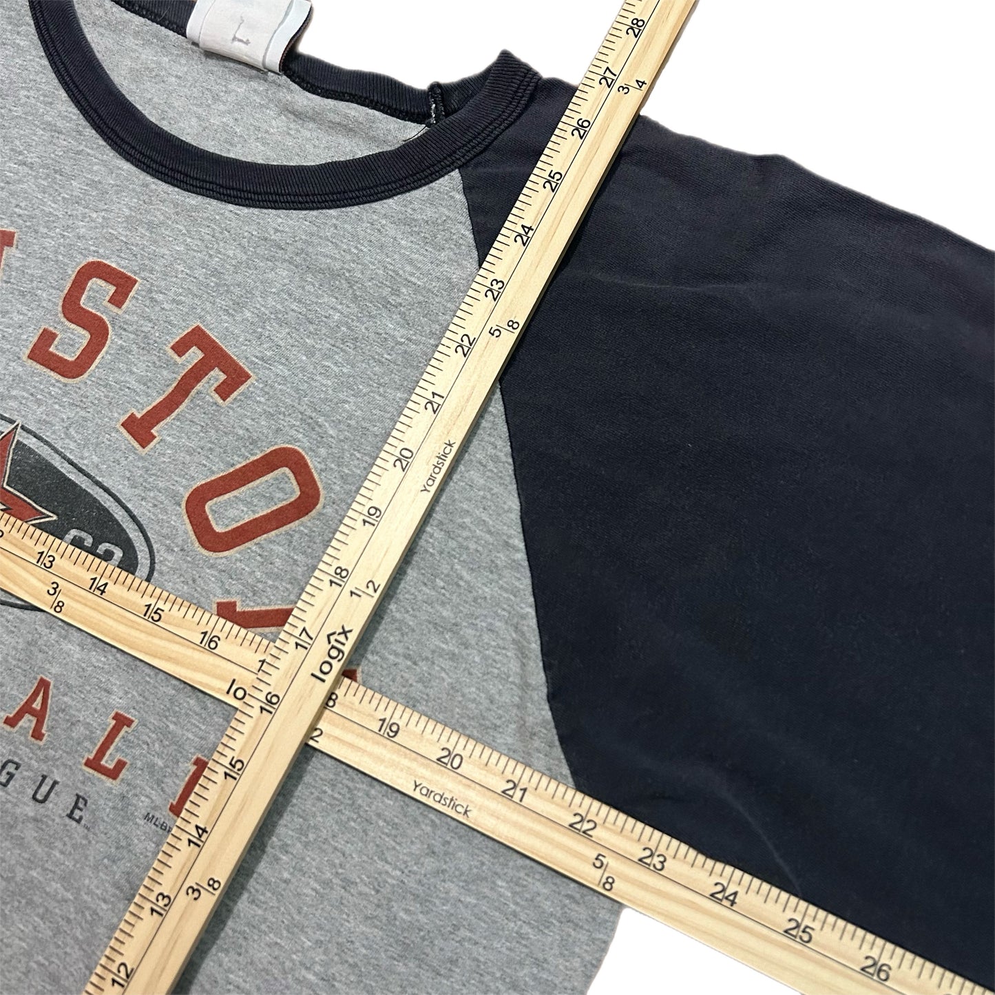 (L) Vintage Logo Athletics Houston Astros Baseball Shirt
