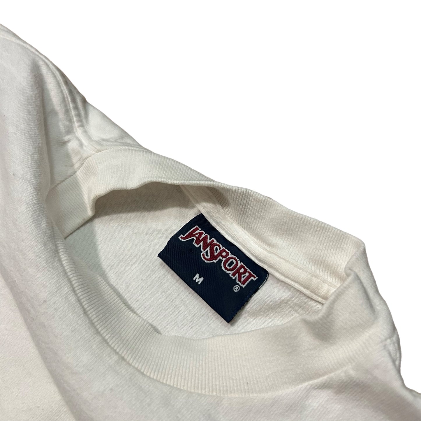 (M) Y2K Jansport North Dakota State University White Longsleeve