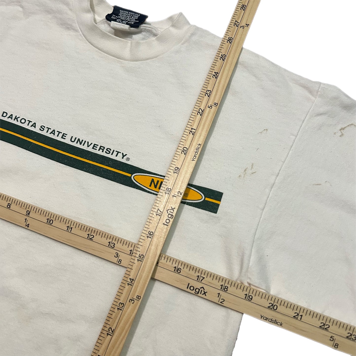 (M) Y2K Jansport North Dakota State University White Longsleeve