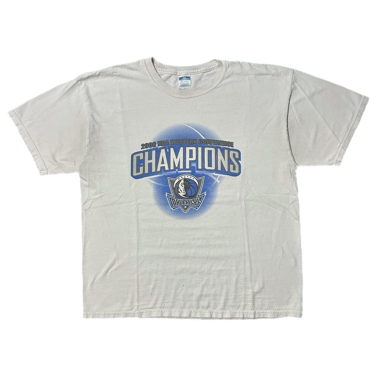 (XL) 2006 Dallas Mavericks NBA Champions White Tee