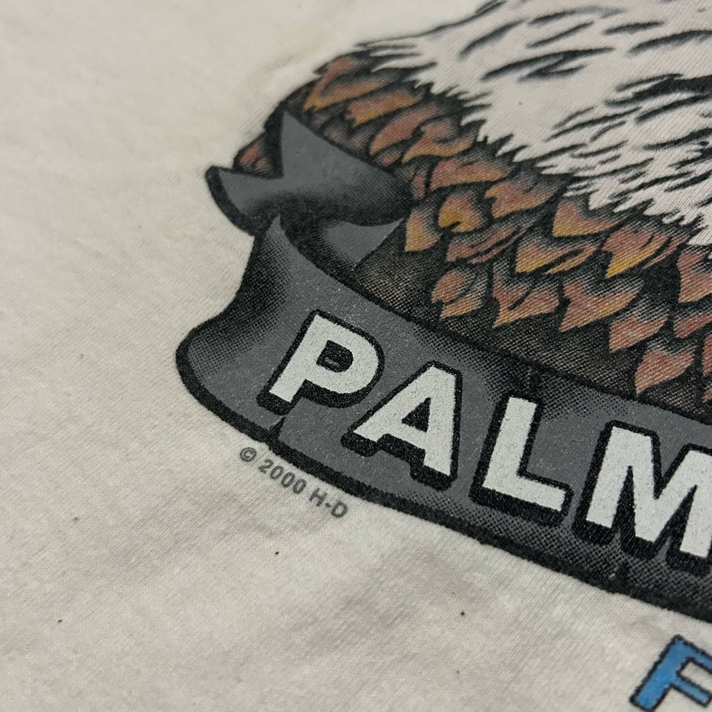(XL) 2000 Harley Davidson Palm Beach White Tank Top