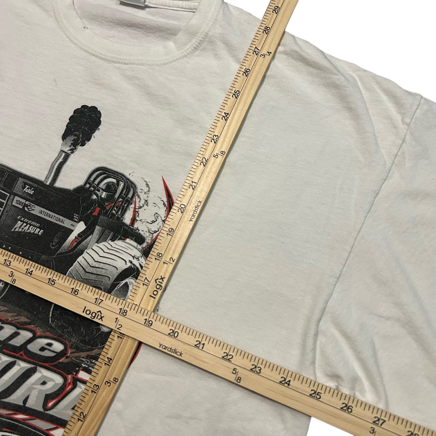 (XXL) 2008 Extreme Pleasure Pulling Team White Tee