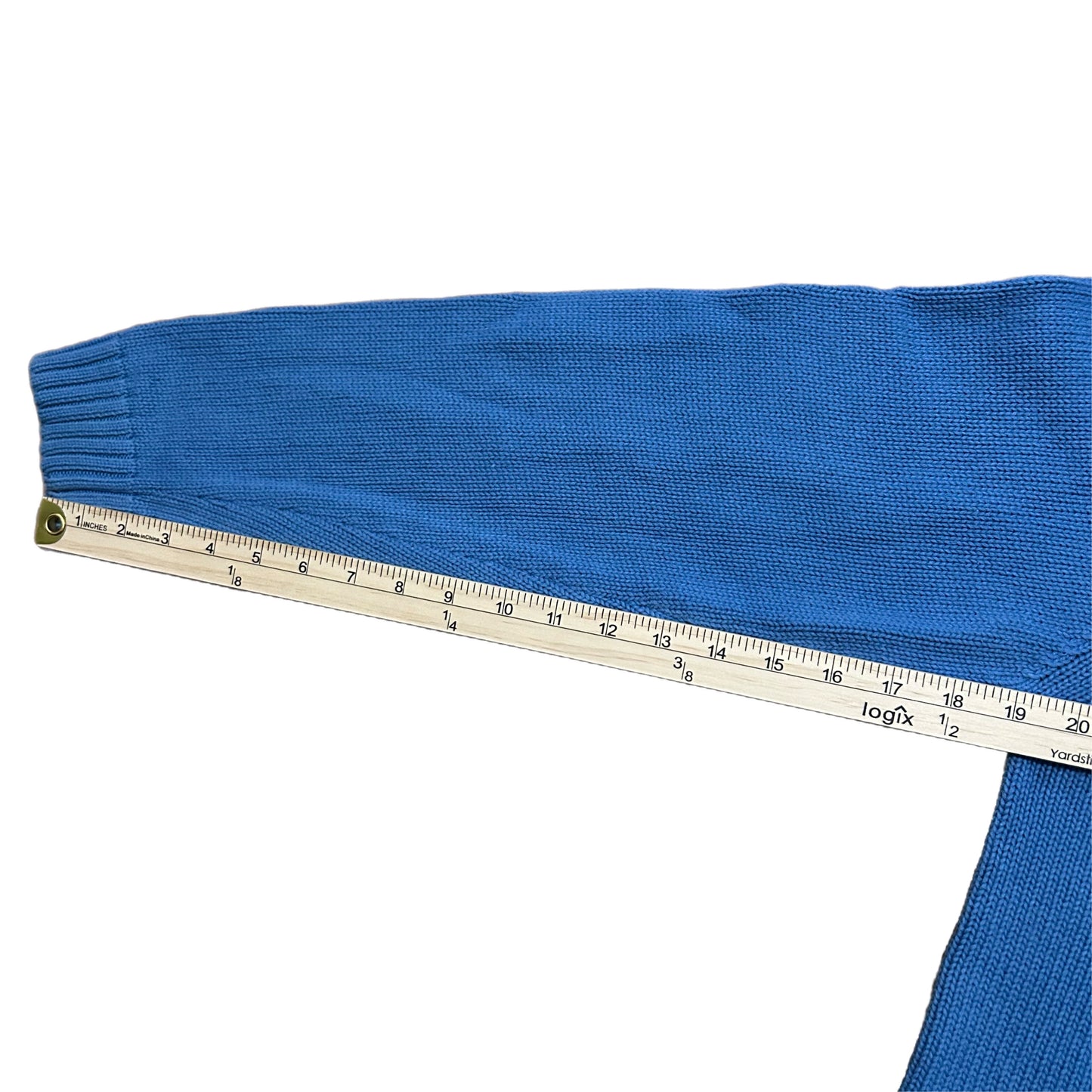 (M) Vintage Chaps Blue Knit Pullover