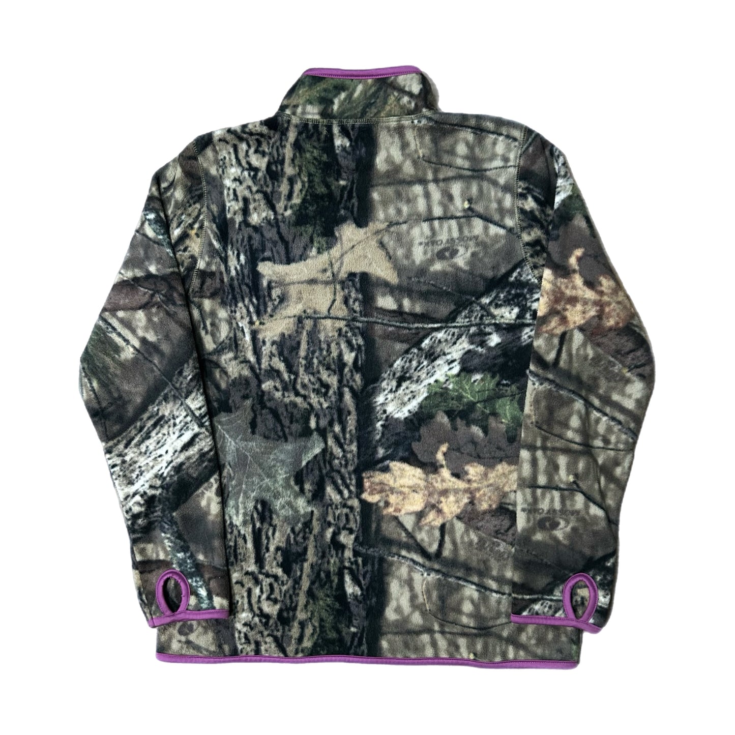 (M) Women's Mossy Oak Full Zip Camo Fleece