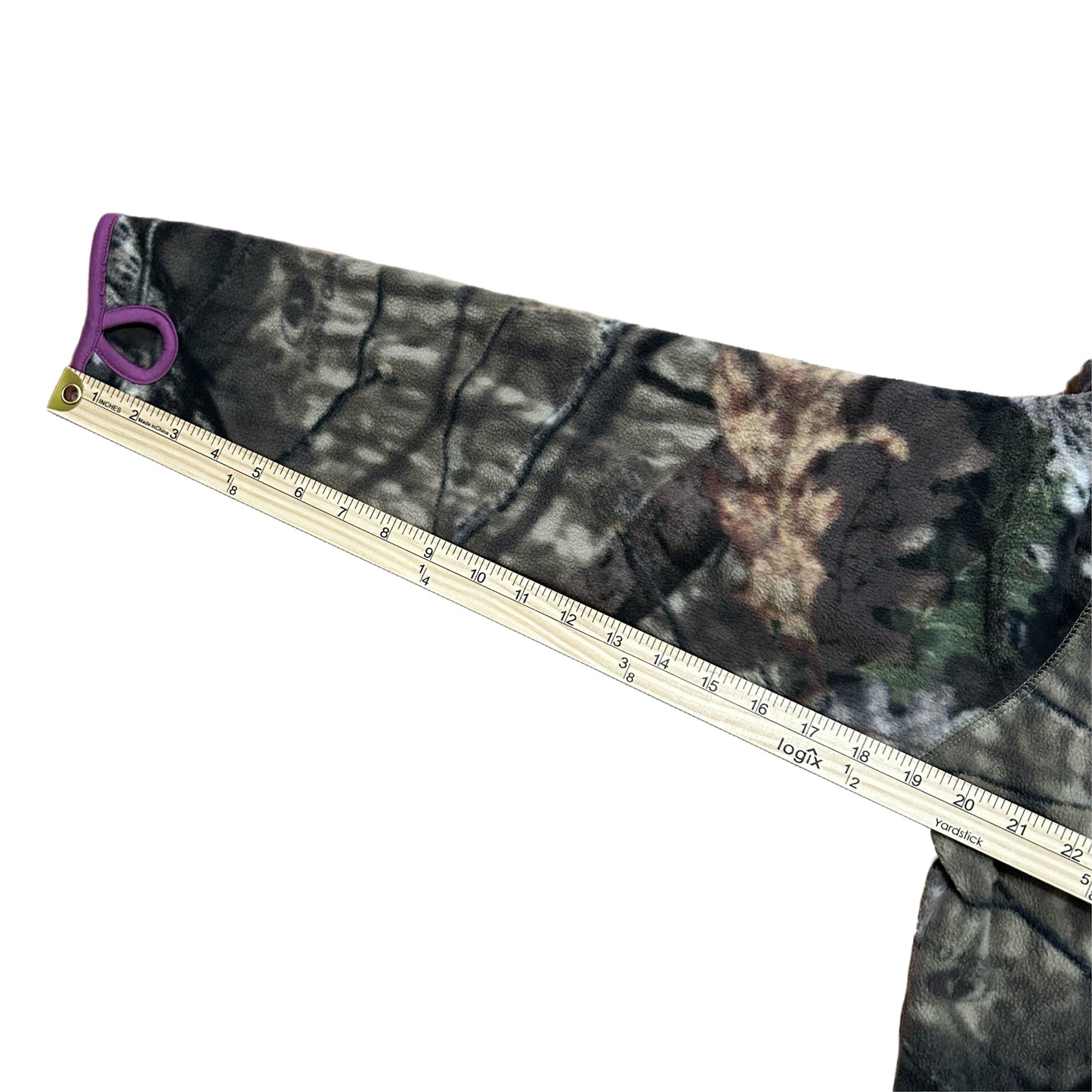 (M) Women's Mossy Oak Full Zip Camo Fleece