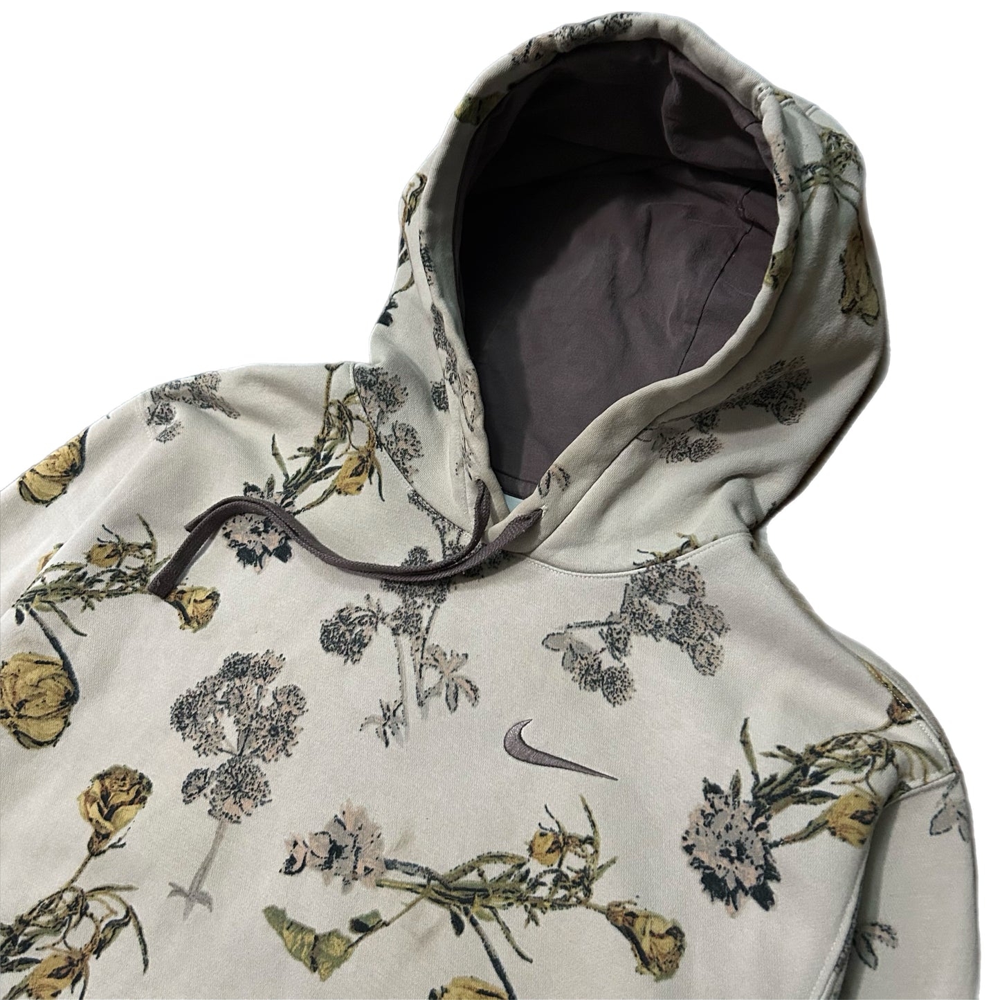 (L) Nike Sportswear Club Floral Print Hoodie