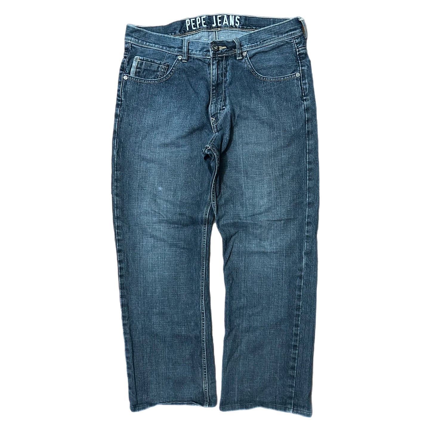 (34) Y2K Pepe Jeans Medium Wash Loose Denim Jeans