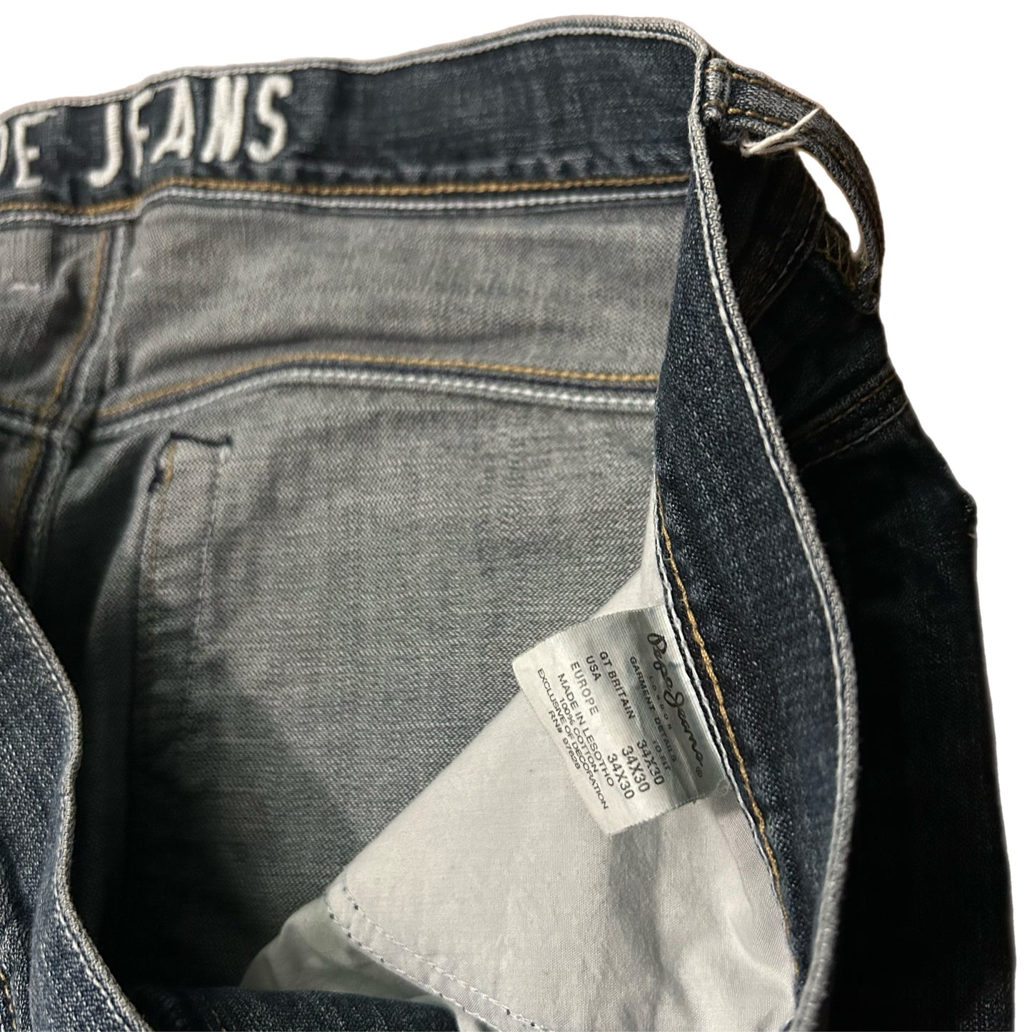 (34) Y2K Pepe Jeans Medium Wash Loose Denim Jeans
