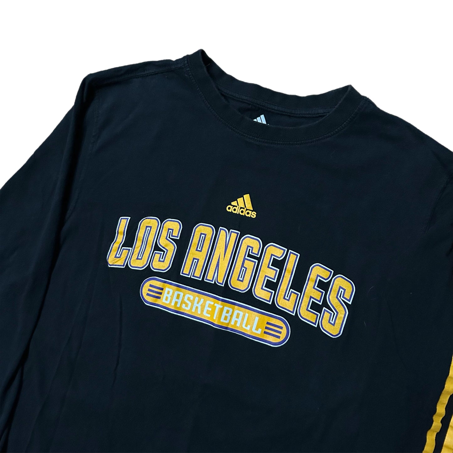 (M) Y2K Adidas Los Angeles Lakers Black Longsleeve