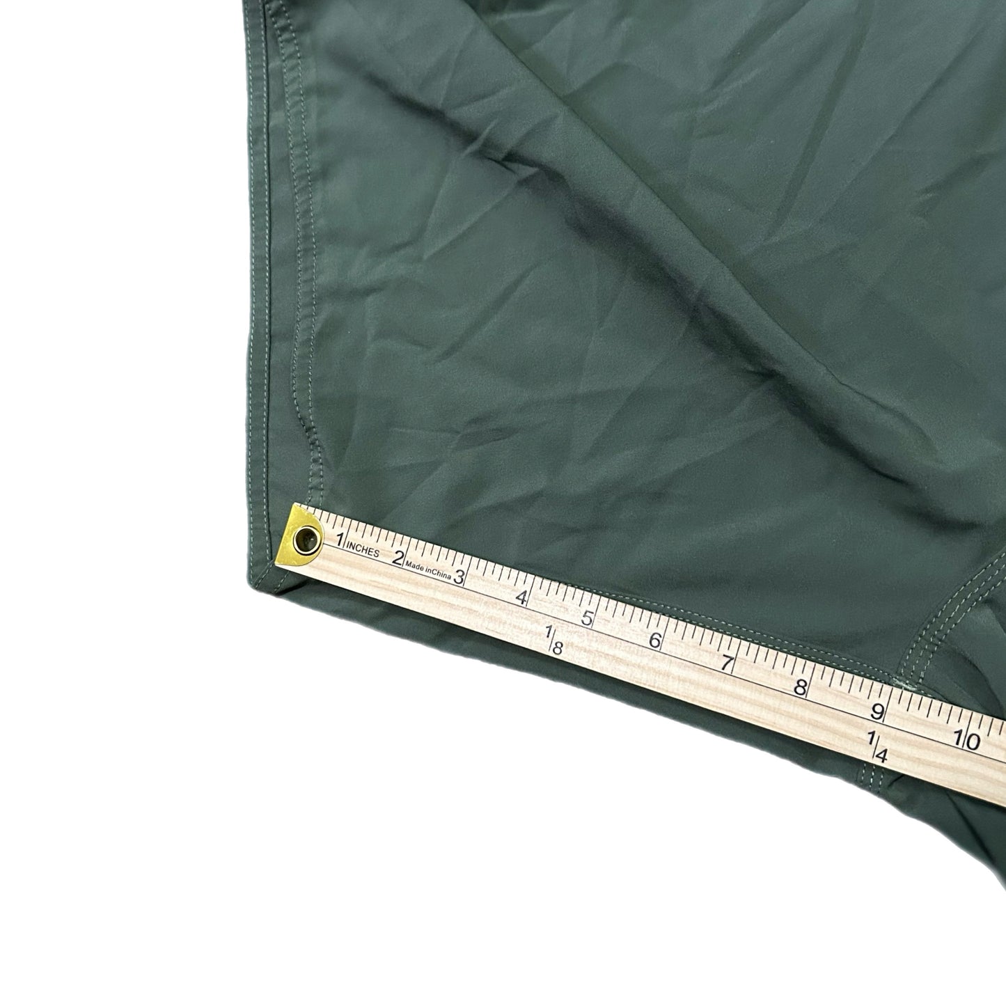 (32) Stussy Olive Green Nylon Swim Shorts