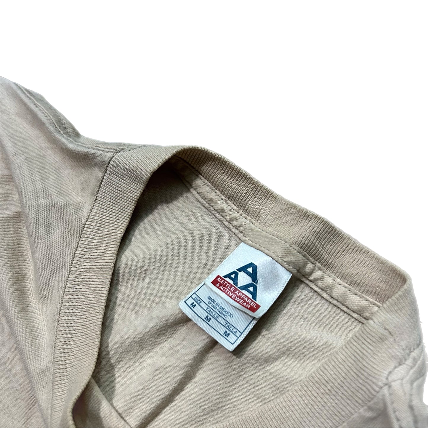 (M) Vintage Skeleton Soldier Beige Tee