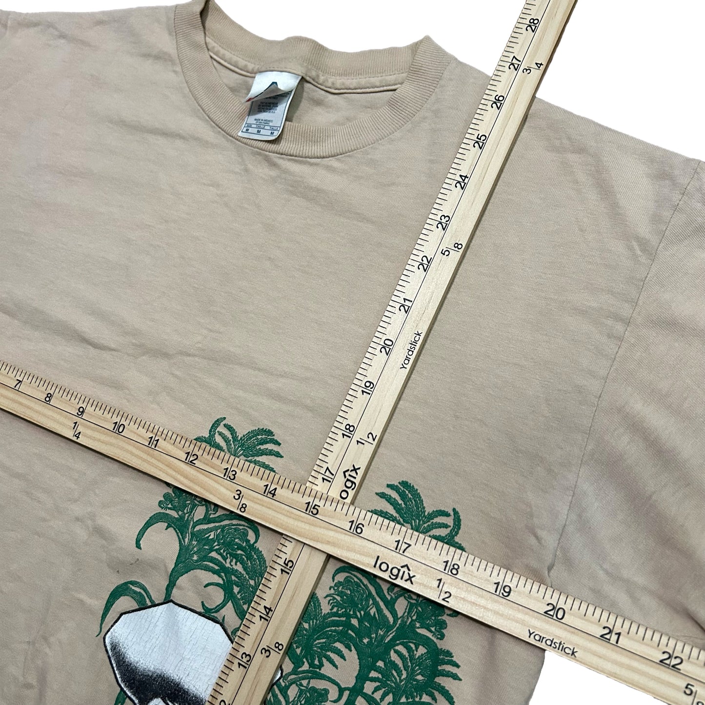 (M) Vintage Skeleton Soldier Beige Tee