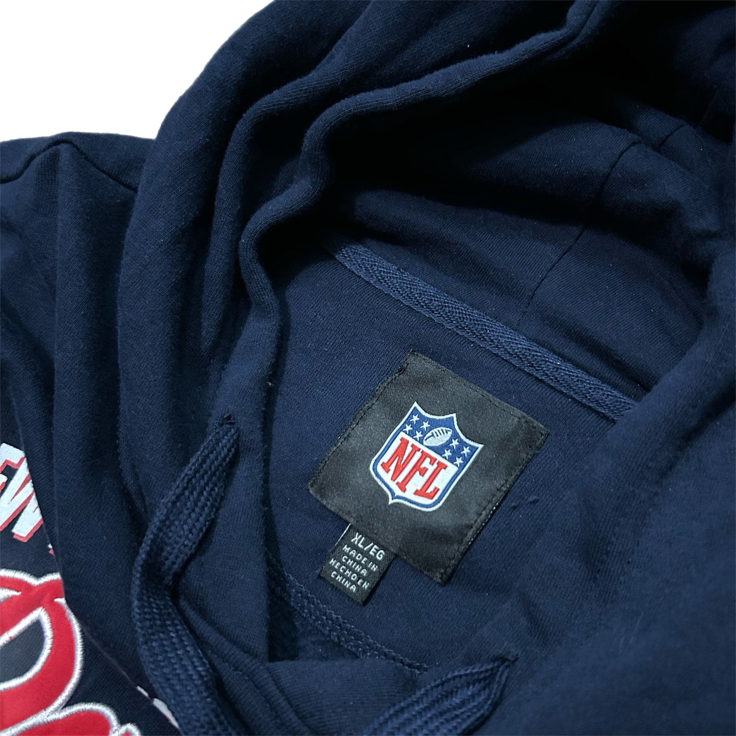 (XL) Y2K New England Patriots Navy Hoodie