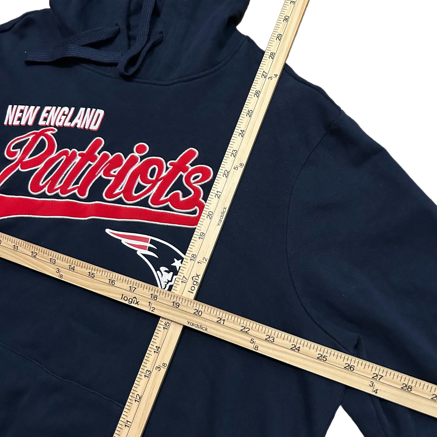 (XL) Y2K New England Patriots Navy Hoodie