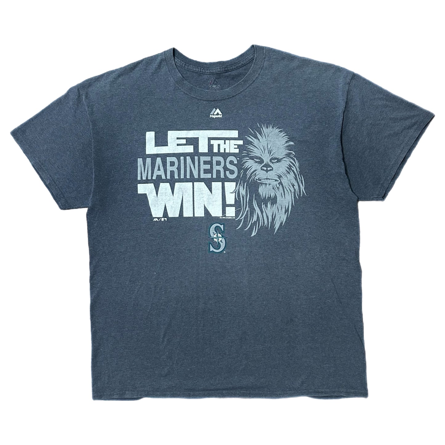 (XL) Y2K Seattle Mariners Star Wars Chewbacca Shirt