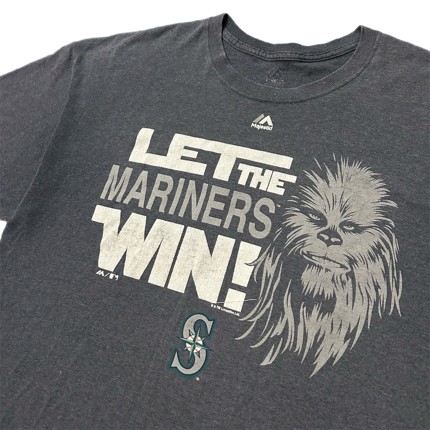 (XL) Y2K Seattle Mariners Star Wars Chewbacca Shirt