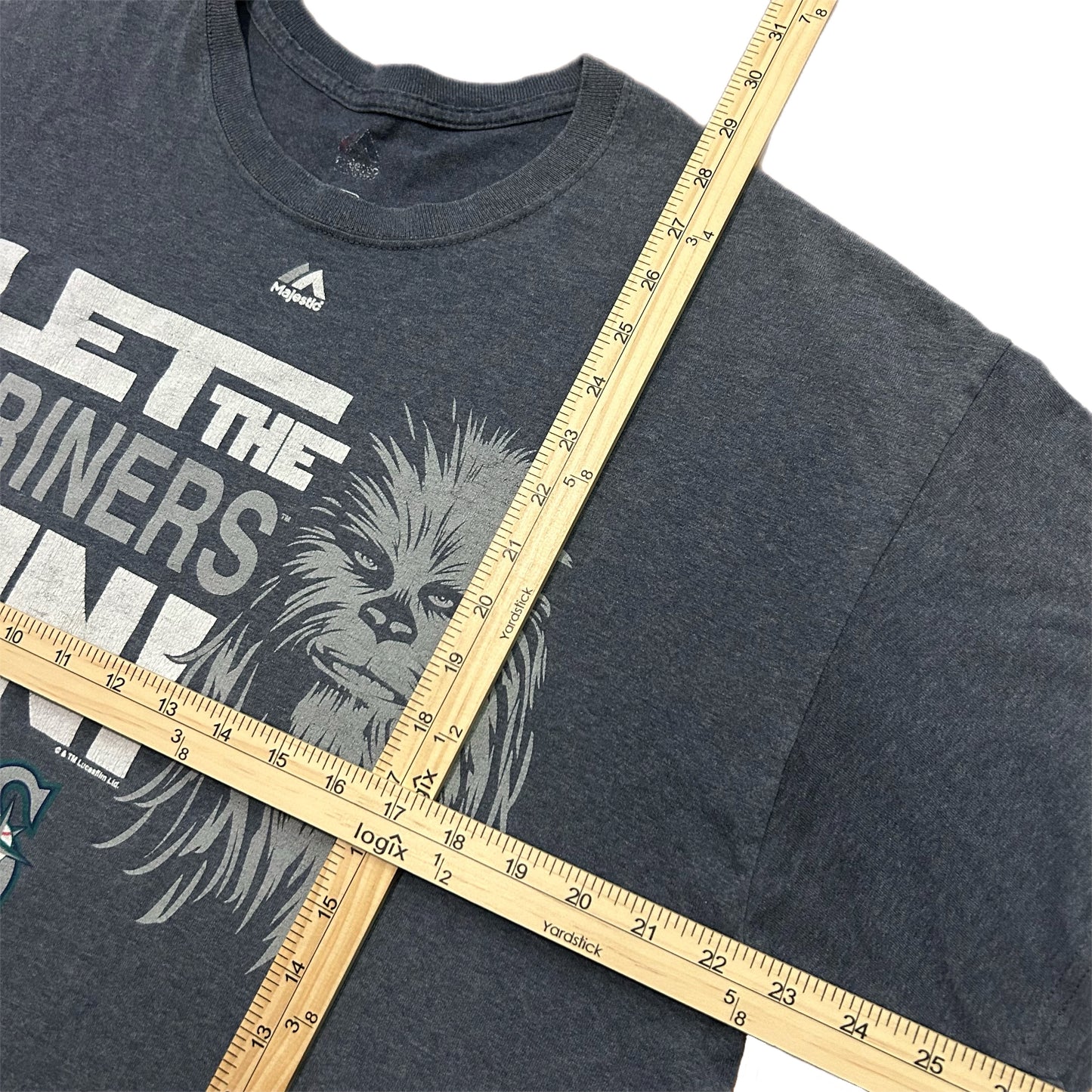 (XL) Y2K Seattle Mariners Star Wars Chewbacca Shirt