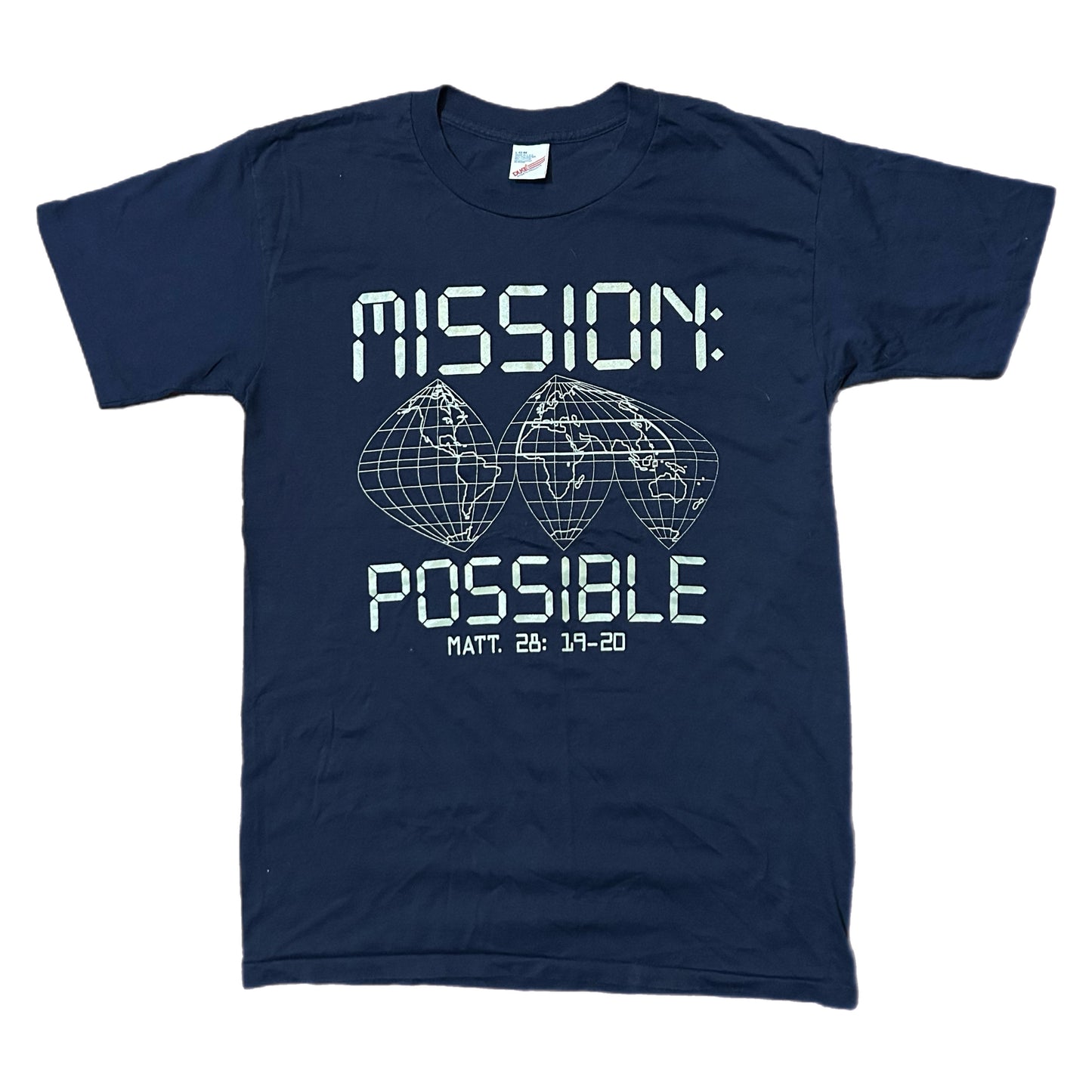 (L) Vintage 90s Mission Impossible Navy Shirt