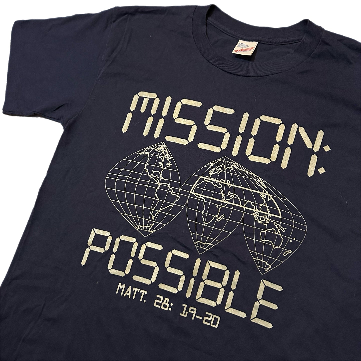 (L) Vintage 90s Mission Impossible Navy Shirt