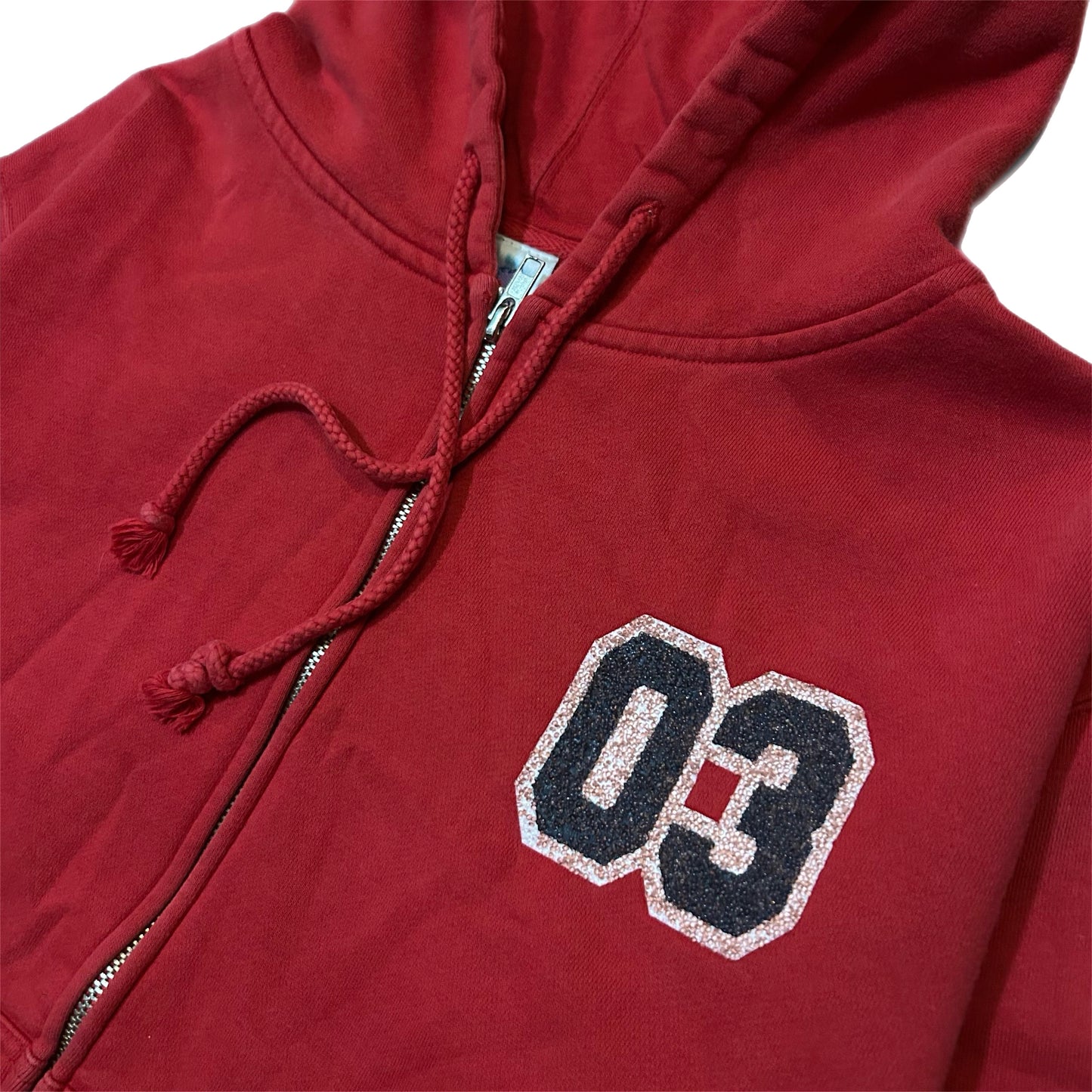 (WOMAN L) Vintage 2000s Disneyland Rheimstone Red Jacket