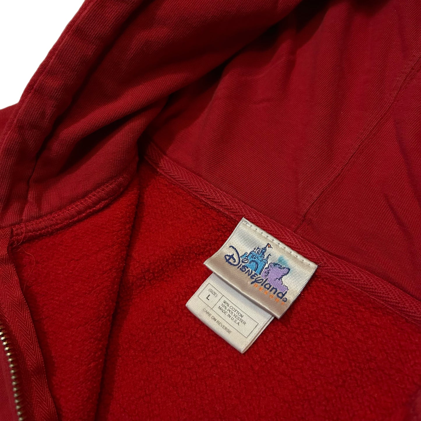 (WOMAN L) Vintage 2000s Disneyland Rheimstone Red Jacket