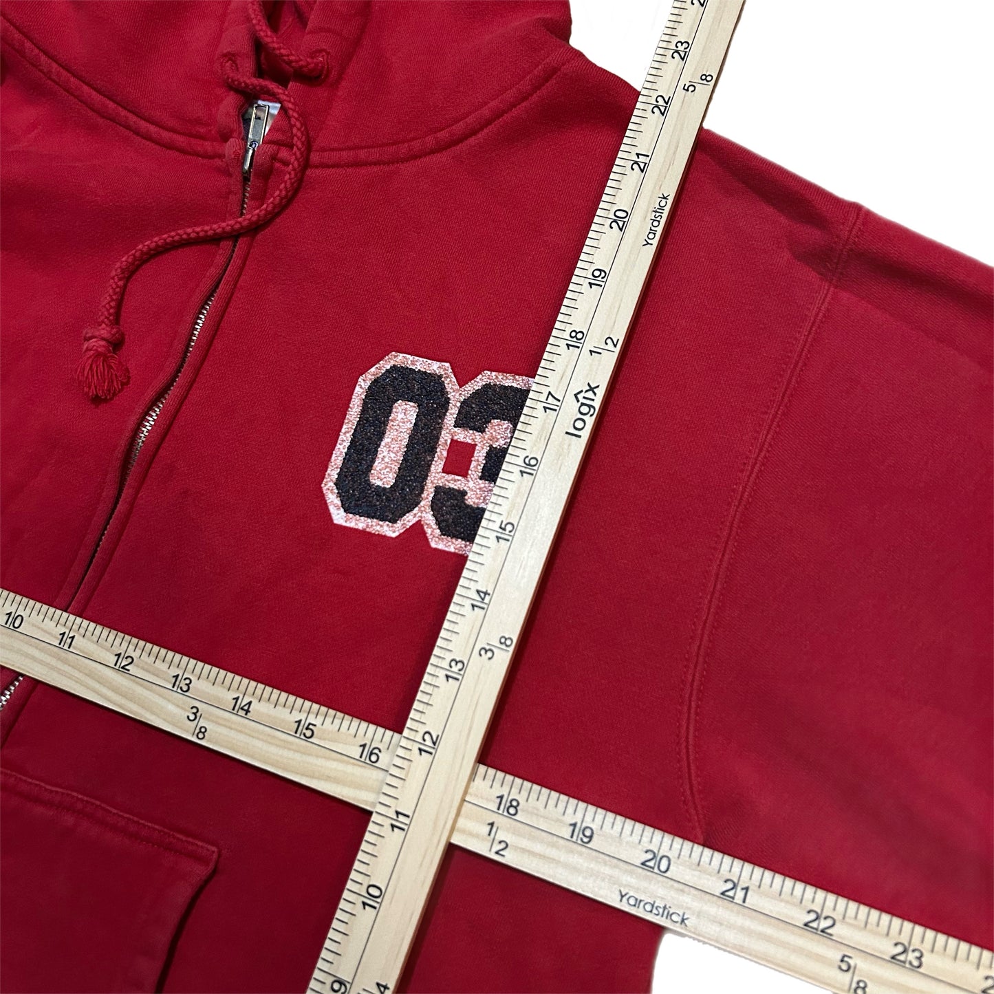 (WOMAN L) Vintage 2000s Disneyland Rheimstone Red Jacket