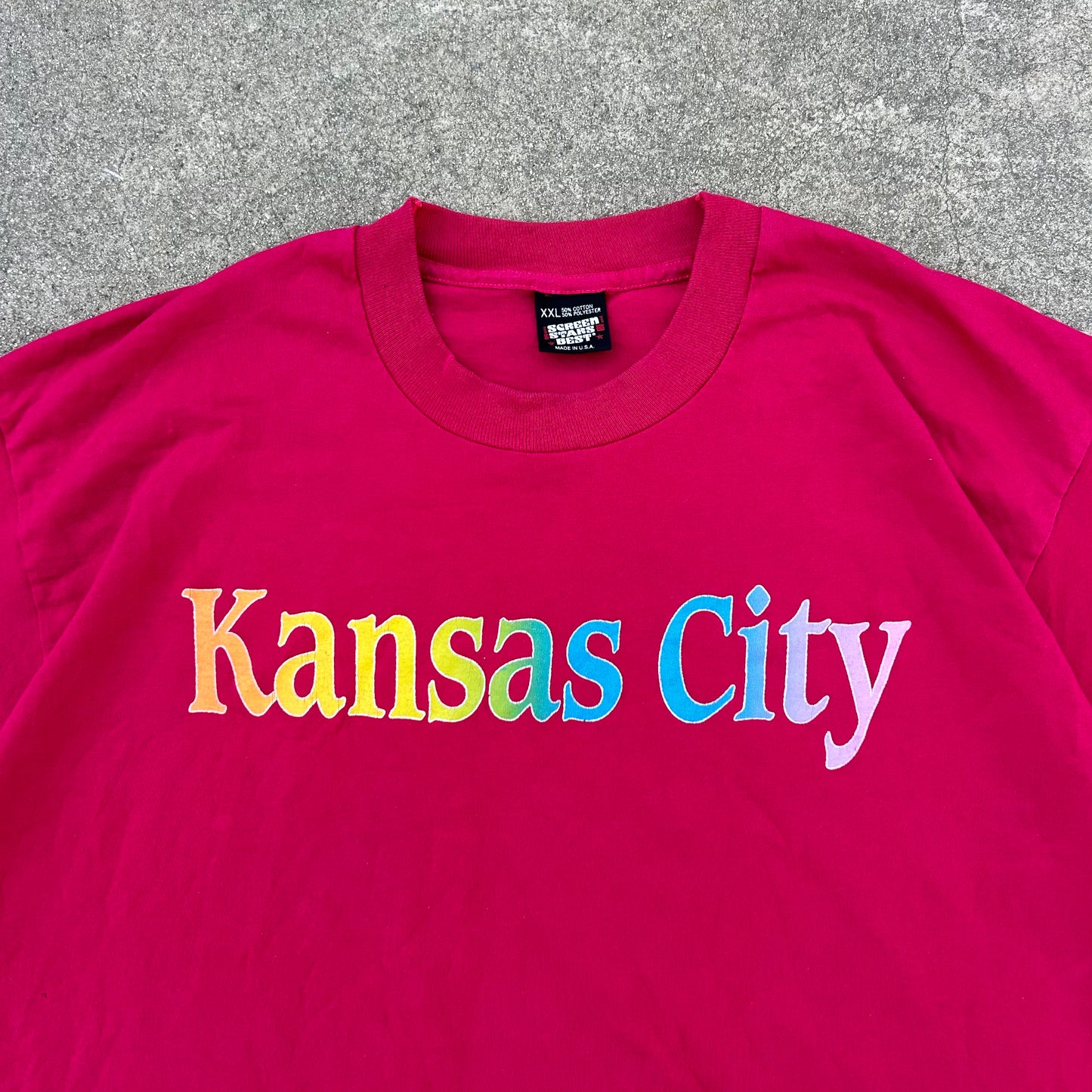 (XL/XXL) Vintage Kansas City Single Stitch Shirt