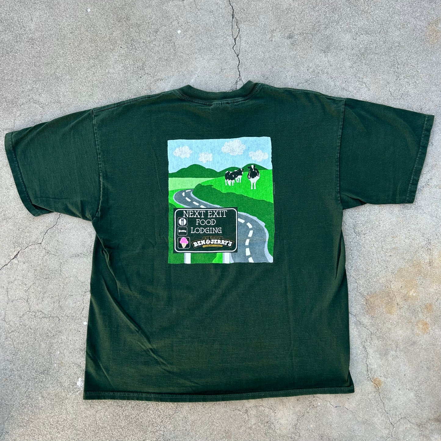 (XL) 1999 Ben & Jerry's Promo Shirt 'Save Room For Desert'