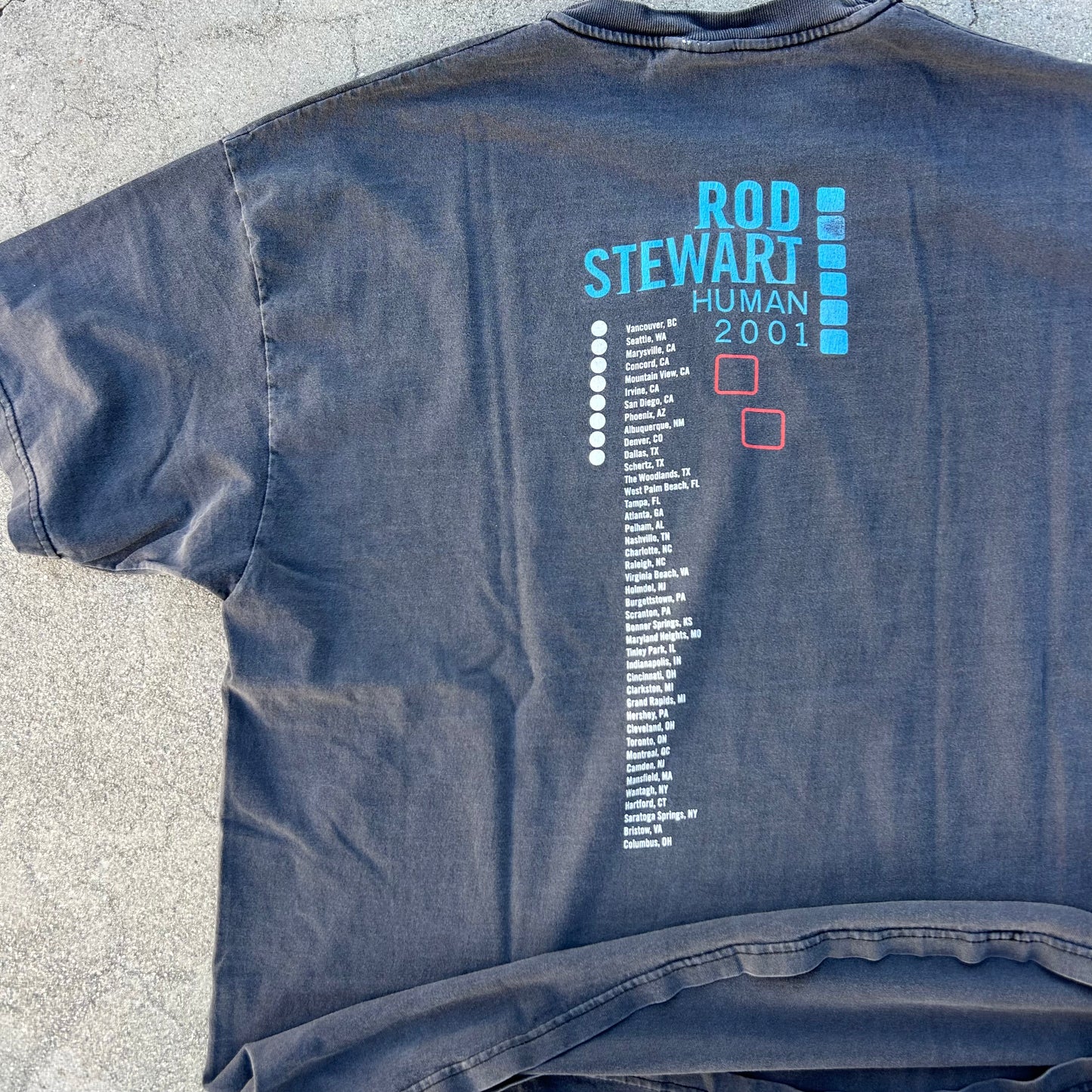 (XL) 2001 Rod Stewart Human Tour Shirt