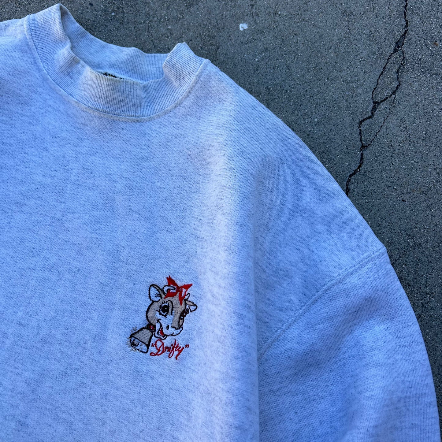 (L) 90s Miller Gold Cow 'Drifty" Crewneck