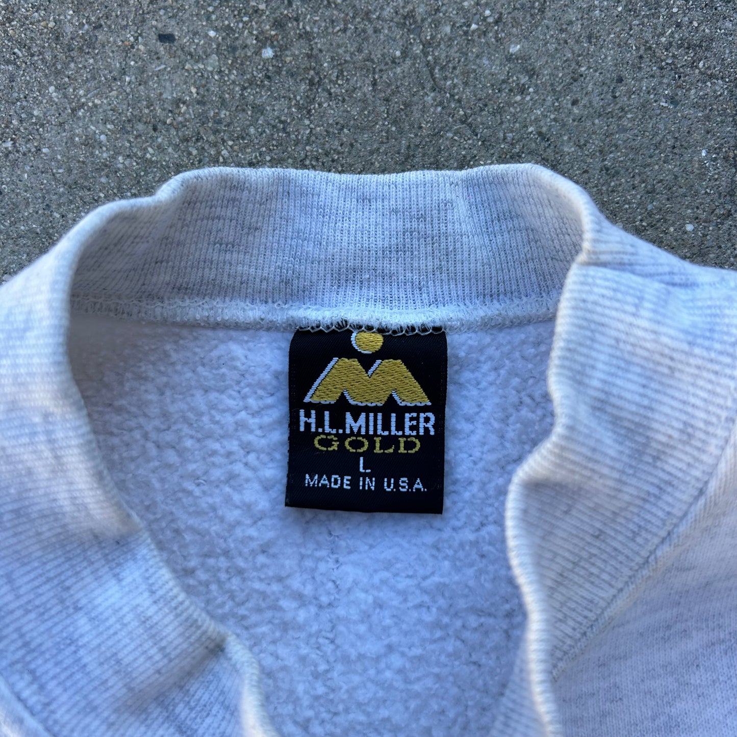 (L) 90s Miller Gold Cow 'Drifty" Crewneck