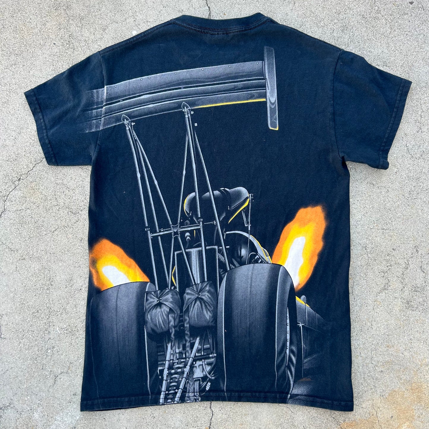 (S) Vintage Y2K NHRA Drag Racing All Over Print Shirt