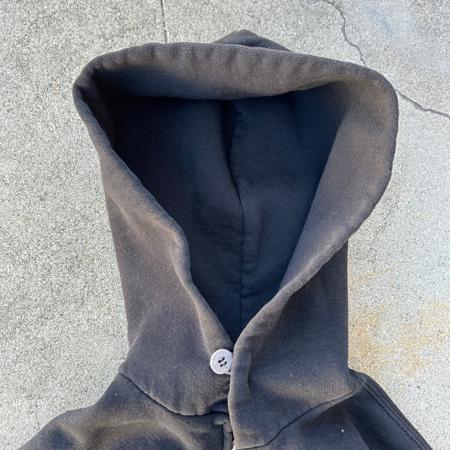 (YOUTH L) Vintage Russell Athletics Black Zip-Up Jacket
