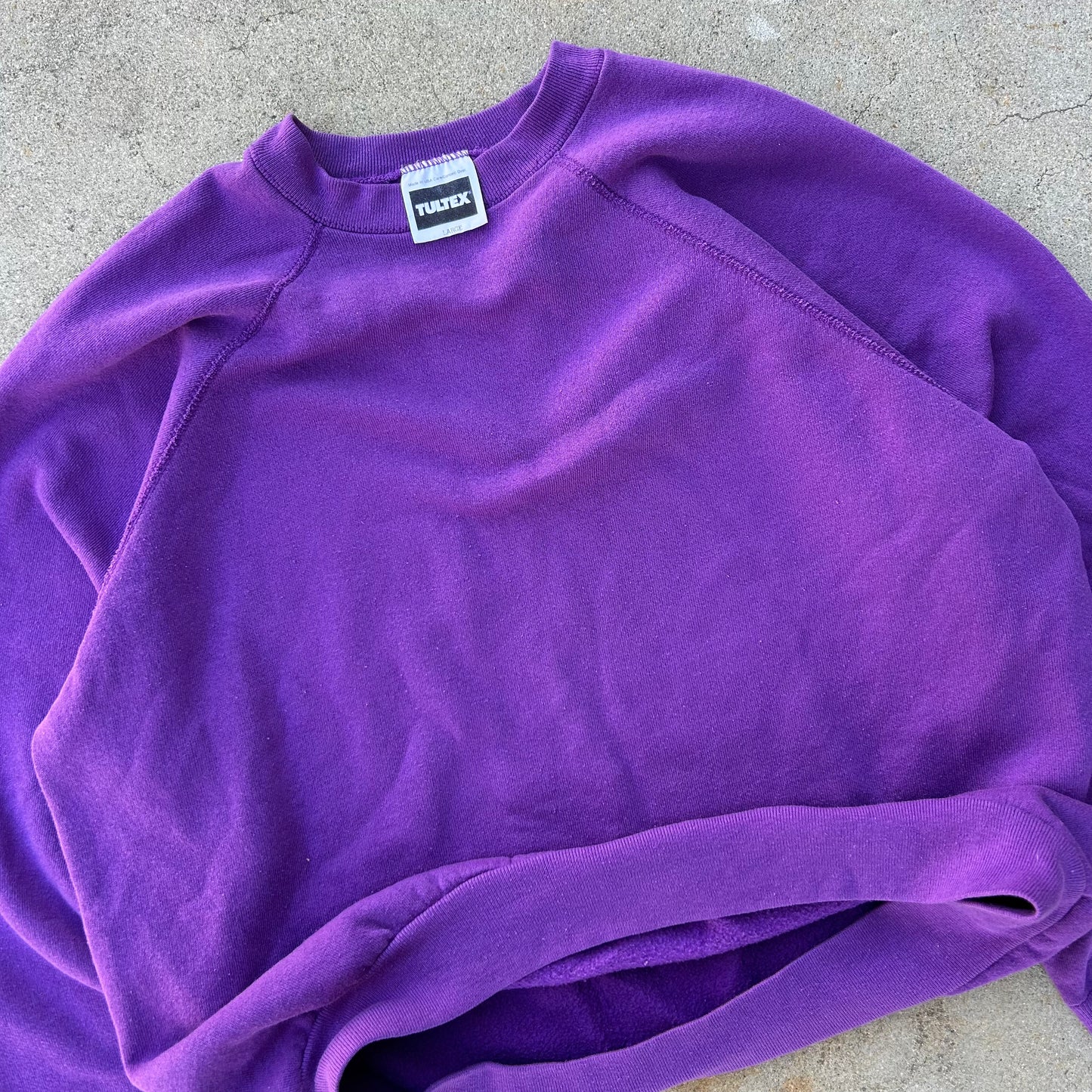 (L) Vintage Purple Tultex Crewneck