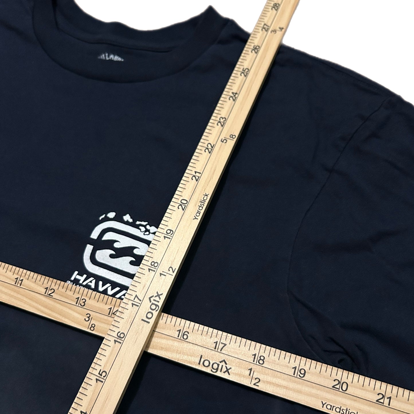 (L) Billabong Hawaii Big Logo Navy T-Shirt
