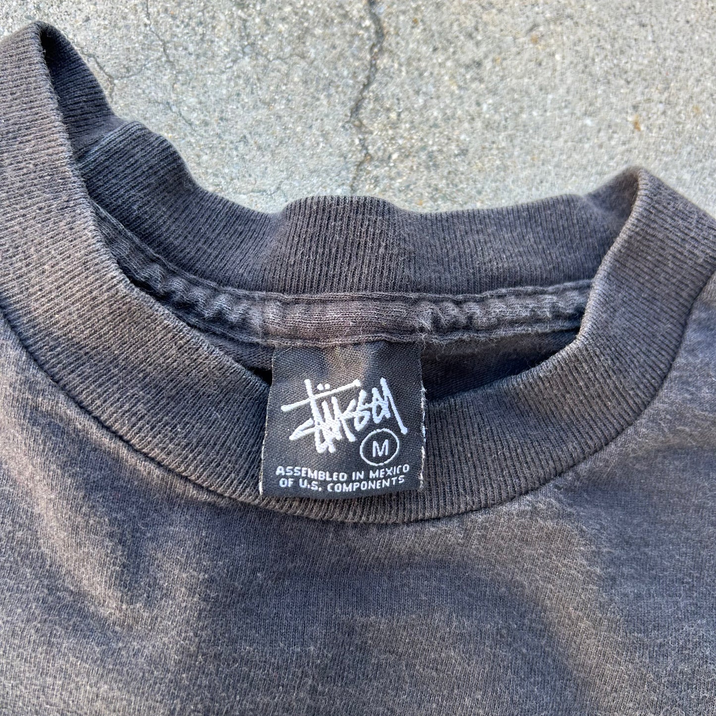 (M) Stussy 'Leave Me Alone, Get Off My Bone' Shirt