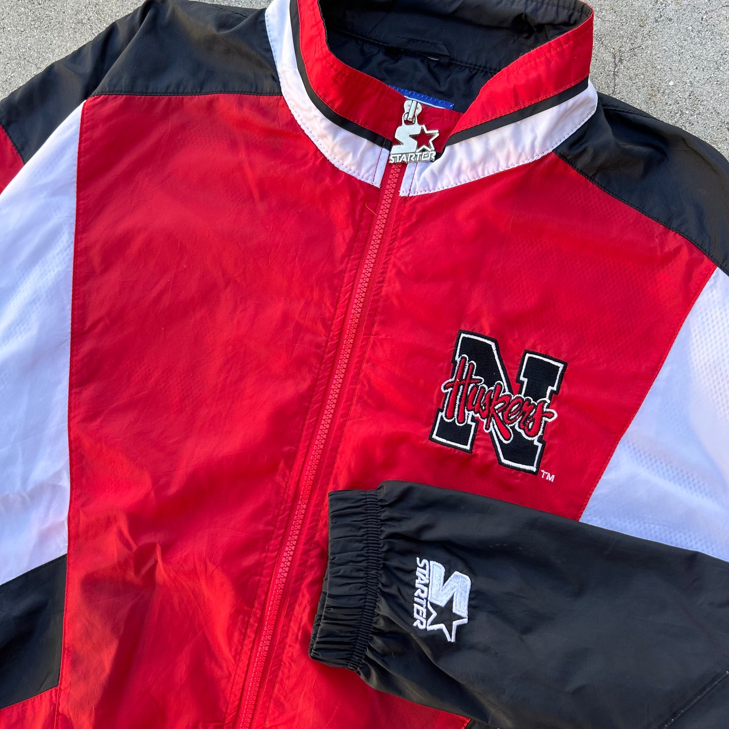 (L) Vintage Starters Nebraska Huskies Jacket