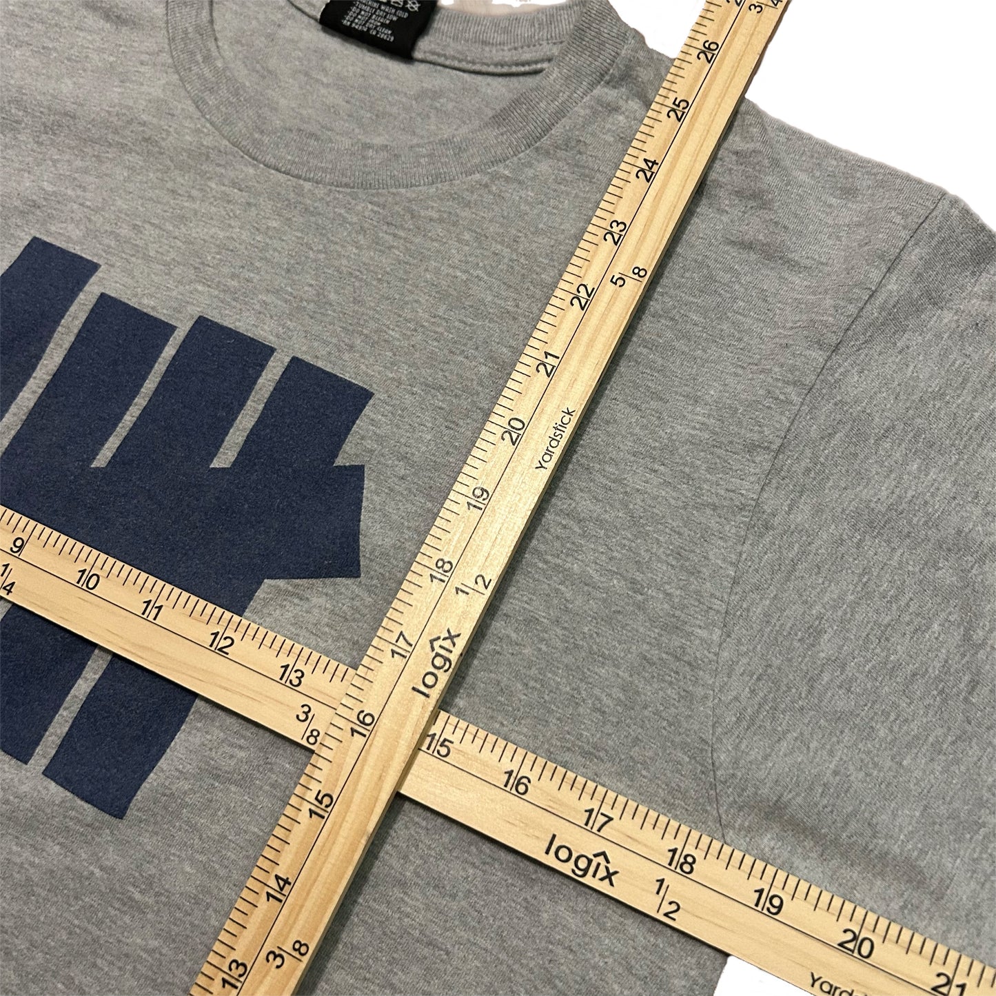 (M) Y2K UNDFTD Logo Grey T-Shirt