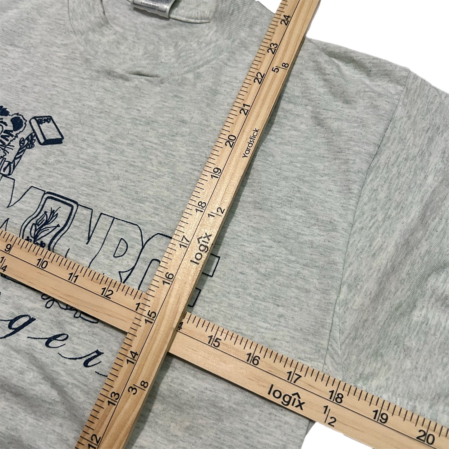 (M) Vintage Monroe Tigers Grey Longsleeve T-Shirt
