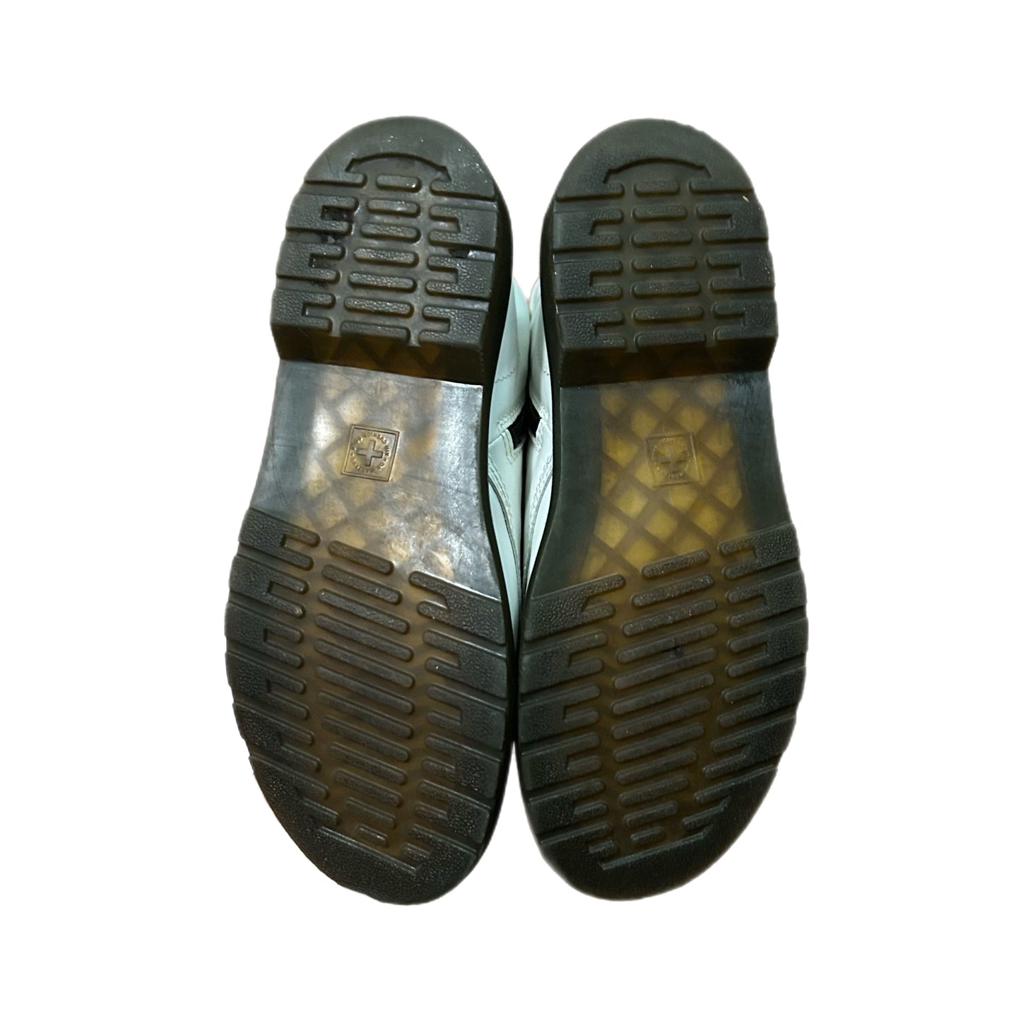 (6M) Dr. Martens 1460 8-Eye Lace White Patent Boots