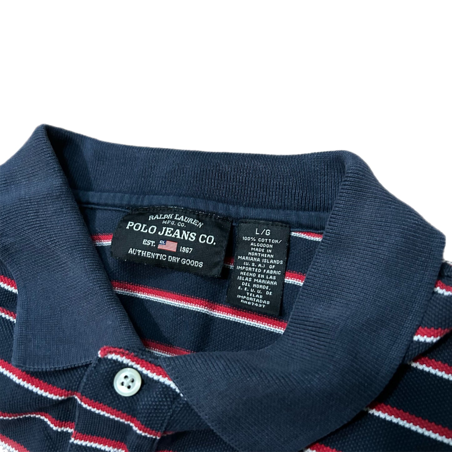 (L) Vintage Polo Jeans Co. Ralph Lauren Rugby Shirt
