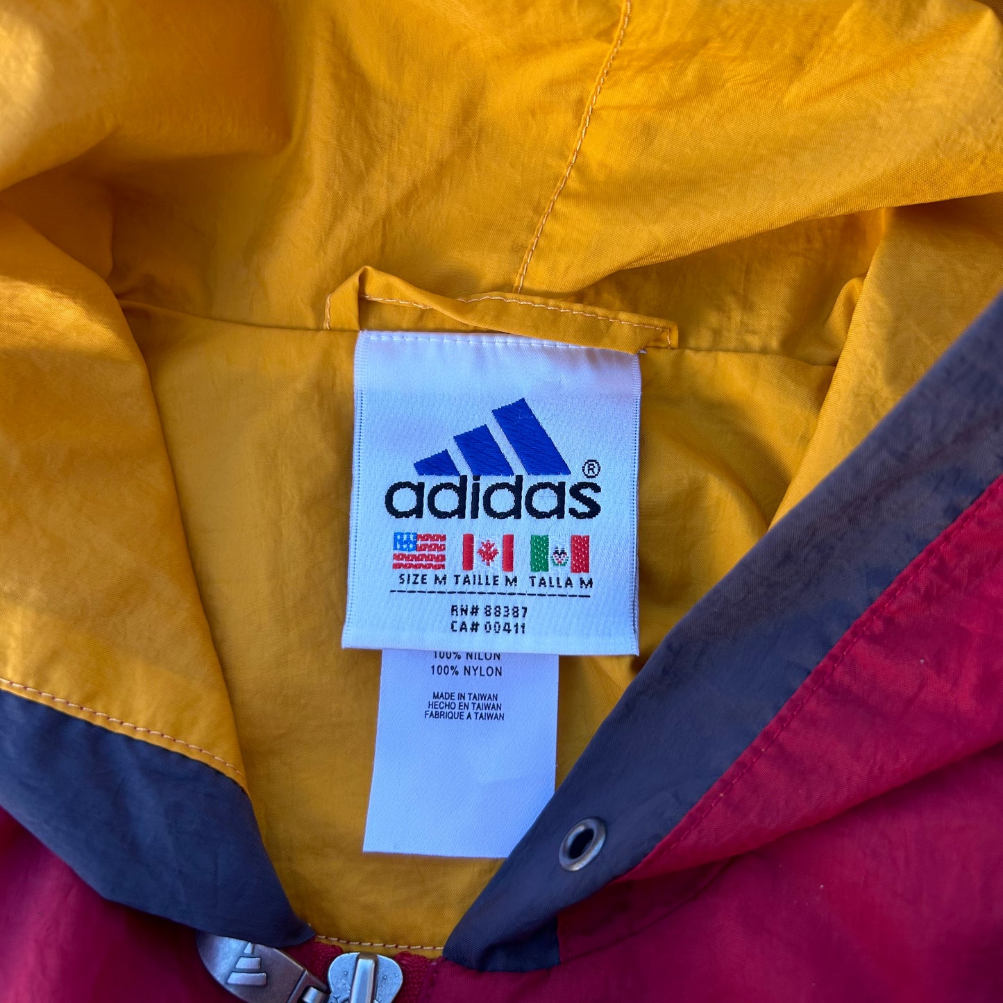 (M) 90s Adidas Frontpocket Windbreaker