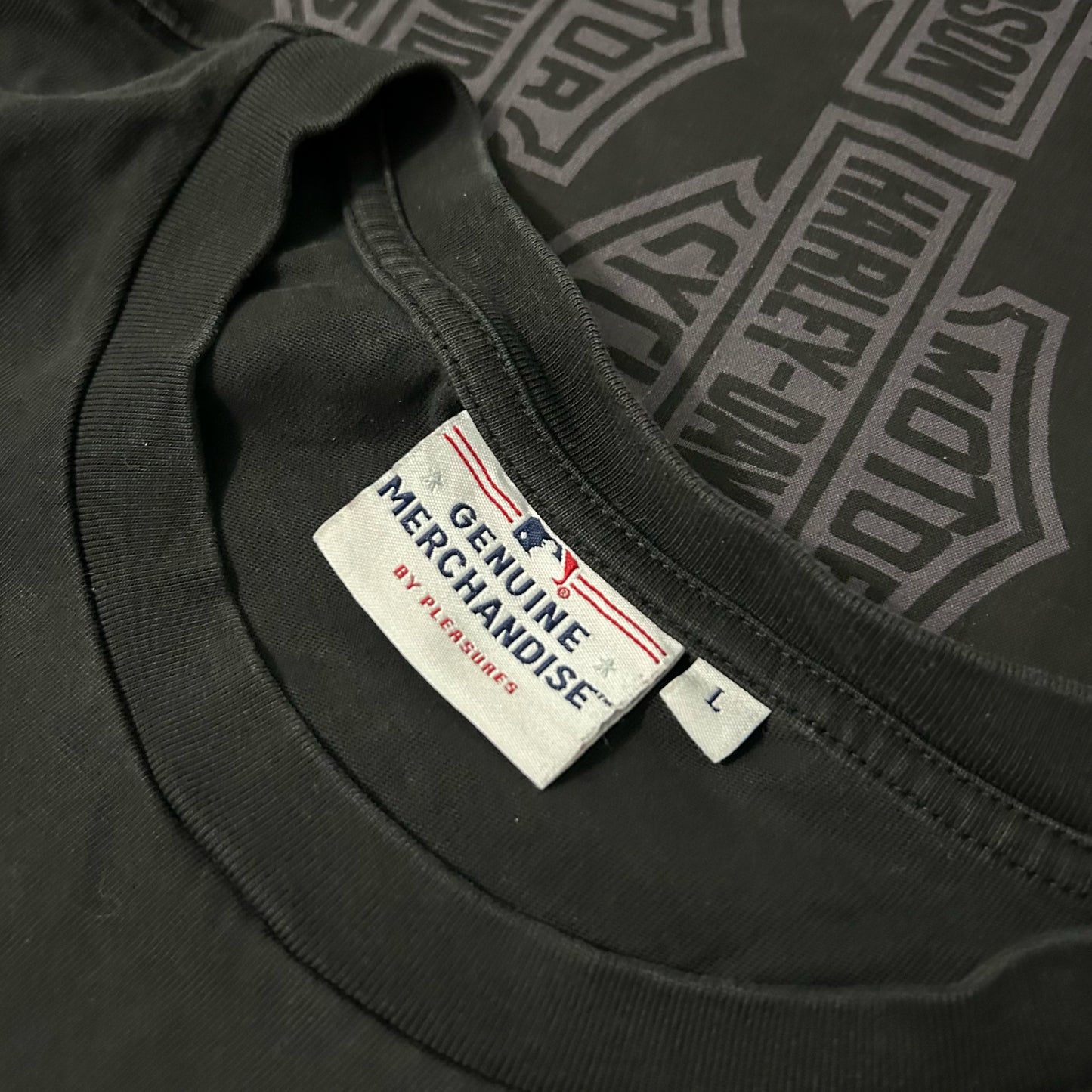 (L) Pleasures X MLB Los Angeles Dodgers Ballpark Black T-Shirt
