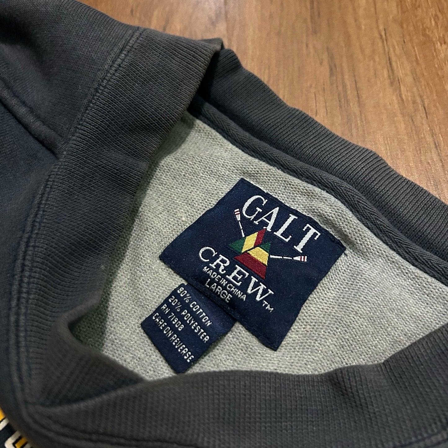 (L) Vintage Y2K Cal Berkley Golden Bears Washed Black Pullover Crewneck