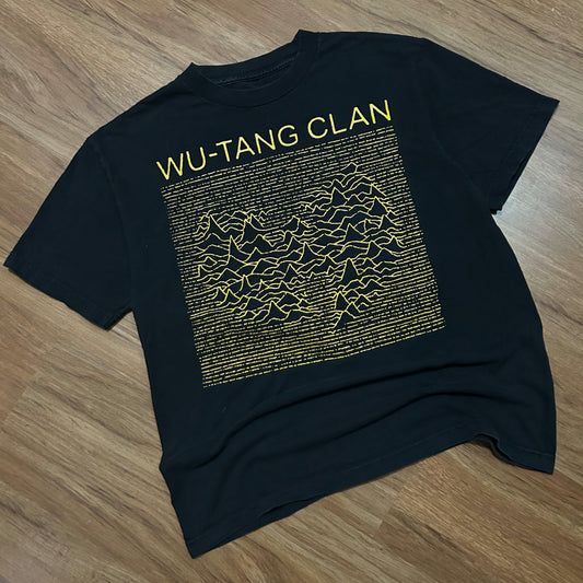 (M) Wu Tang Clan Joy Division Black Graphic T-Shirt